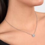 KARL LAGERFELD ILLUME KLBJX05 Γυναικείο Κολιέ Ασημένιο Με Πέτρες SKU KLBJX05