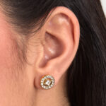 KARL LAGERFELD ILLUME  Γυναικεία Σκουλαρίκια Χρυσά Με Πέτρες SKU KLBJX18 - Image 3