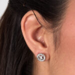 KARL LAGERFELD ILLUME  Γυναικεία Σκουλαρίκια Ασημένια Με Πέτρες  SKU KLBJX19 - Image 2