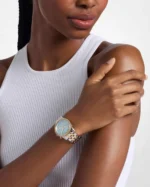 Ρολόι MICHAEL KORS Bryant Crystals Chronograph Two Tone Stainless Steel Bracelet SKU MK7582 - Image 4