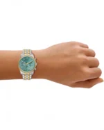 Ρολόι MICHAEL KORS Bryant Crystals Chronograph Two Tone Stainless Steel Bracelet SKU MK7582 - Image 2