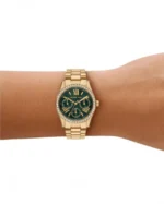 Ρολόι MICHAEL KORS Lexington Crystals Gold Stainless Steel Bracelet SKU MK4924 - Image 4