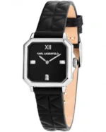 Ρολόι KARL LAGERFELD Crystals Black Leather Strap SKU R0551102502 - Image 4