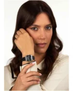 Ρολόι KARL LAGERFELD Crystals Black Leather Strap SKU R0551102502 - Image 5