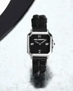 Ρολόι KARL LAGERFELD Crystals Black Leather Strap SKU R0551102502