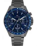 Tommy Hilfiger Ανδρικό Ρολόι Μπαταρίας με Μαύρο Μεταλλικό Μπρασελέ SKU 1792212
