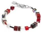 Coeur De Lion GeoCUBE® Bracelet red-haematite   SKU 4014/30-0312