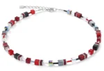 Coeur de Lion GeoCUBE® Κολιέ κόκκινος-αιματίτης   SKU 4014/10-0312 - Image 3