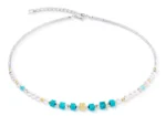 Coeur de Lion Necklace Modern Elegance Spikes Gold-Turquoise  SKU  4314/10-0600