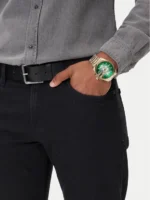 Diesel Mega Chief Ανδρικό Ρολόι 48mm Χρονογράφος Μπαταρίας με Χρυσό Μεταλλικό Μπρασελέ SKU DZ4684