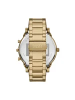 Diesel Ανδρικό Ρολόι 54mm Χρονογράφος Μπαταρίας με Χρυσό Μεταλλικό Μπρασελέ SKU DZ7490 - Image 3