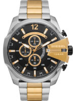 Diesel Mega Chief Ανδρικό Ρολόι 51mm Χρονογράφος Μπαταρίας με Μεταλλικό Μπρασελέ SKU DZ4581