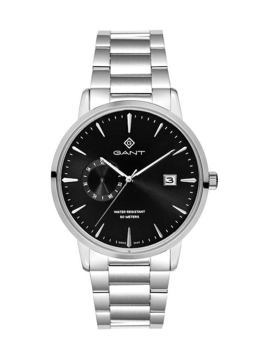 Gant East Hill Ανδρικό Ρολόι 43mm Μπαταρίας με Ασημί Μεταλλικό Μπρασελέ   SKU G165015 - Image 3