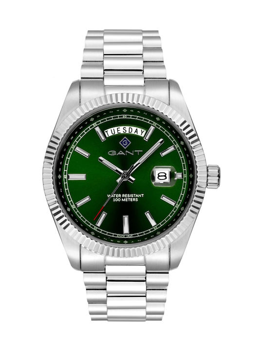 Gant Fairfax Ανδρικό Ρολόι 41mm Χρονογράφος με Ασημί Μεταλλικό Μπρασελέ SKU G189003 - Image 1