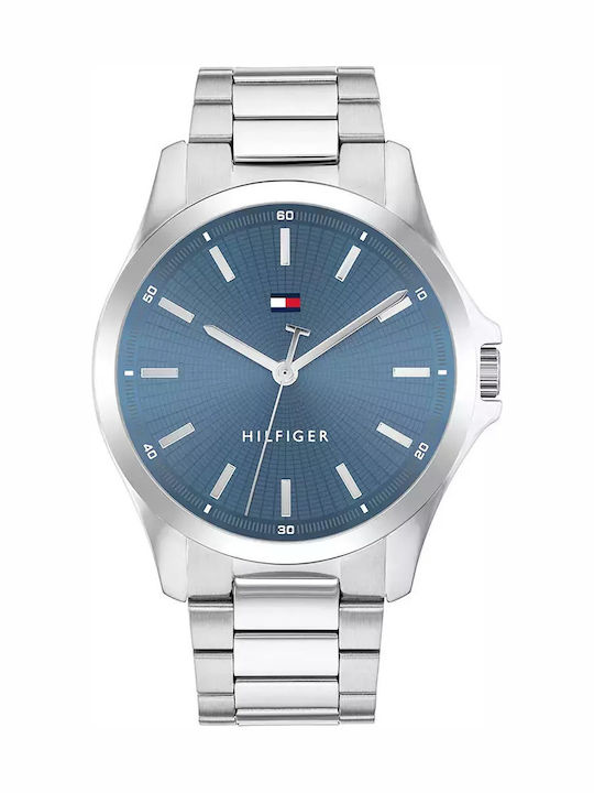 Tommy Hilfiger Bruce Ανδρικό Ρολόι 43mm Μπαταρίας με Ασημί Μεταλλικό Μπρασελέ  SKU 1710670 - Image 5