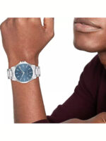 Tommy Hilfiger Bruce Ανδρικό Ρολόι 43mm Μπαταρίας με Ασημί Μεταλλικό Μπρασελέ  SKU 1710670