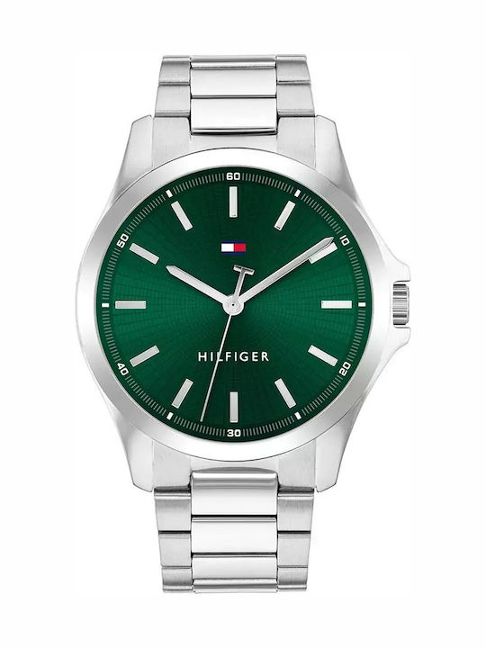 Tommy Hilfiger Bruce Ανδρικό Ρολόι 43mm Μπαταρίας με Ασημί Μεταλλικό Μπρασελέ  SKU 1710672 - Image 5