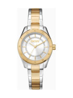 DKNY Chambers Γυναικείο Ρολόι 30mm Μπαταρίας με Χρυσό Μεταλλικό Μπρασελέ