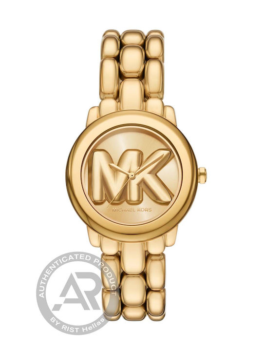 Michael Kors Phoebe Γυναικείο Ρολόι 36mm Μπαταρίας με Χρυσό  Μπρασελέ  SKU  MK4923 - Image 3