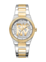 DKNY Γυναικείο Ρολόι 33mm Μπαταρίας με Ασημί Μεταλλικό Μπρασελέ