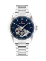 Tommy Hilfiger Baker Ανδρικό Ρολόι Αυτόματο με Ασημί Μεταλλικό Μπρασελέ  SKU 1710716