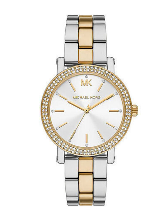 Michael Kors Watch Γυναικείο Ρολόι Μπαταρίας με Ασημί Μεταλλικό Μπρασελέ  SKU  MK7550 - Image 1