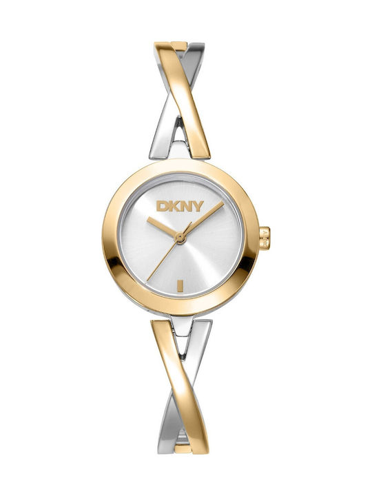 DKNY Γυναικείο Ρολόι Μπαταρίας με Χρυσό Μεταλλικό Μπρασελέ - Image 1
