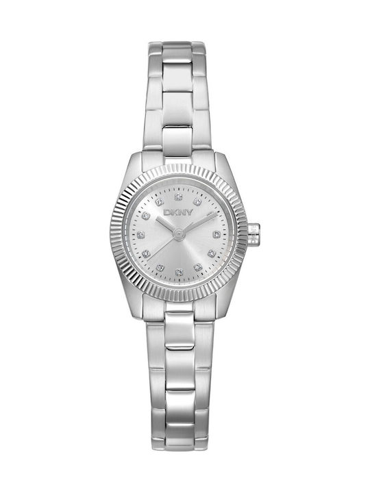 DKNY Mini Γυναικείο Ρολόι Μπαταρίας με Ασημί Μεταλλικό Μπρασελέ  SKU DK1L125M0015 - Image 1