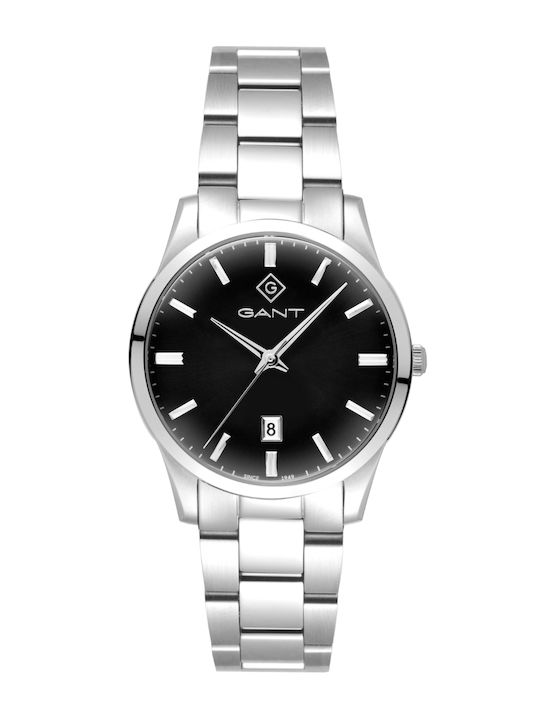 Gant Taunton Ανδρικό Ρολόι 39mm  με Ασημί  Μπρασελέ  SKU G208001 - Image 1