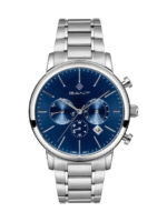 Gant Cleveland Ανδρικό Ρολόι Μπαταρίας με Ασημί Μεταλλικό Μπρασελέ