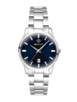 Gant Taunton Ανδρικό Ρολόι 39mm Μπαταρίας με Ασημί Μεταλλικό Μπρασελέ