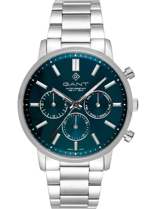 Gant Ανδρικό Ρολόι Μπαταρίας με Μπλε Μεταλλικό Μπρασελέ  SKU G191011 - Image 1