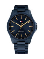 Tommy Hilfiger Ανδρικό Ρολόι Μπαταρίας με Μπλε Μεταλλικό Μπρασελέ  SKU 1710742