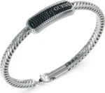 Ανδρικό βραχιόλι GUESS Sailor Knot από ανοξείδωτο ατσάλι με ζιργκόν SKU JUMB05018JWSTBKL - Image 3