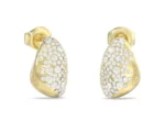 GUESS STEEL MOON DROPS  Σκουλαρίκια Χρυσά Βότσαλα Με Πέτρες  SKU JUBE06255JWYGT/U - Image 3