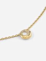 Γυναικείο κολιέ GUESS Moon Drops από ανοξείδωτο ατσάλι με ζιργκόν SKU JUBN06245JWYGT/U - Image 3