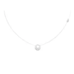 Γυναικείο κολιέ GUESS Moon Drops από ανοξείδωτο ατσάλι με ζιργκόν SKU JUBN06245JWRHT/U