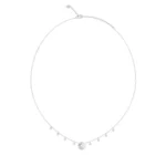 Γυναικείο κολιέ GUESS Moon Drops από ανοξείδωτο ατσάλι με ζιργκόν SKU JUBN06245JWRHT/U - Image 5