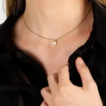 Κολιέ Karl Lagerfeld Pearl  Χρυσό με Πέρλα  SKU KLAYR18