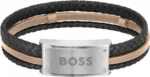 Boss Ανδρικό Βραχιόλι Χειροπέδα από Δέρμα & Ατσάλι   SKU 1580423 - Image 2