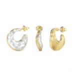 GUESS STEEL VIVA SOLEIL  Κρίκοι Δίχρωμοι  SKU   JUBE06164JWYGWHT-U
