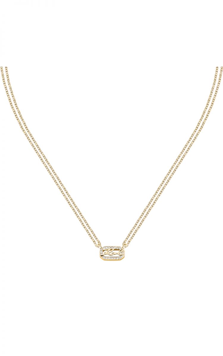 karl-lagerfeld-crystals-klayc12-gynaikeio-kolie-chryso-me-diple-alysida-me-logotypo2 Γυναικειο Κολιε Karl Lagerfeld SKU KLAYC12 - Image 1
