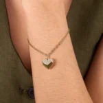 Karl Lagerfeld Pave Amour Bracelet Stainless Steel  SKU KLBJW05