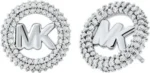 Michael Kors Γυναικεία Σκουλαρίκια Καρφωτά από Ορείχαλκο Ασημί με Ζιργκόν  SKU MKJ8560040 - Image 3
