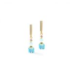 Σκουλαρίκια Couer de Lion Cube Aura σε παστέλ χρυσό   SKU 2104/21-1576 - Image 2