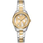 Ρολόι DKNY Logo Με Κίτρινο Χρυσό-Ασημί Ατσάλινο Μπρασελέ  SKU  DK1L145M0095 - Image 7