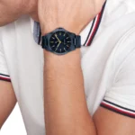 Tommy Hilfiger Ανδρικό Ρολόι Μπαταρίας με Μπλε Μεταλλικό Μπρασελέ  SKU 1710742 - Image 4