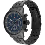 Tommy Hilfiger Kent Ανδρικό Ρολόι Μπαταρίας με Μαύρο Μεταλλικό Μπρασελέ  SKU 1710755 - Image 6