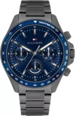 Tommy Hilfiger Ανδρικό Ρολόι Μπαταρίας με Μαύρο Μεταλλικό Μπρασελέ SKU 1792212 - Image 2