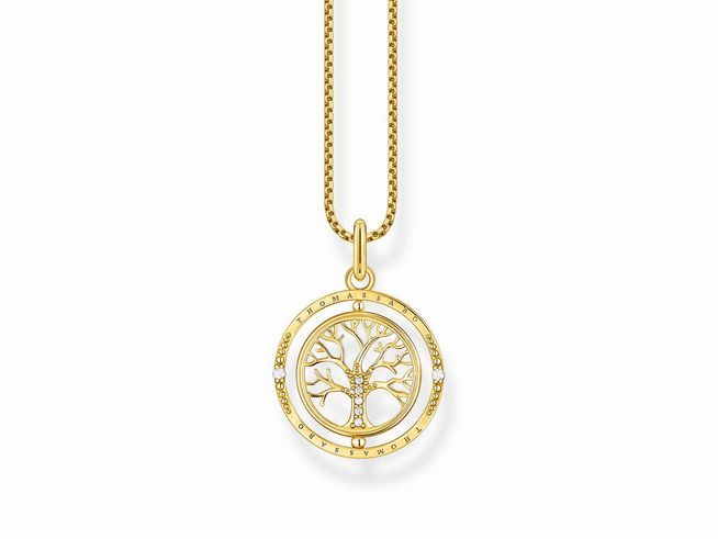 56970844-0_1920x1920 Thomas Sabo KE2148-414-14-L45v Kette Silber vergoldet "Tree of love Gold" - Image 1